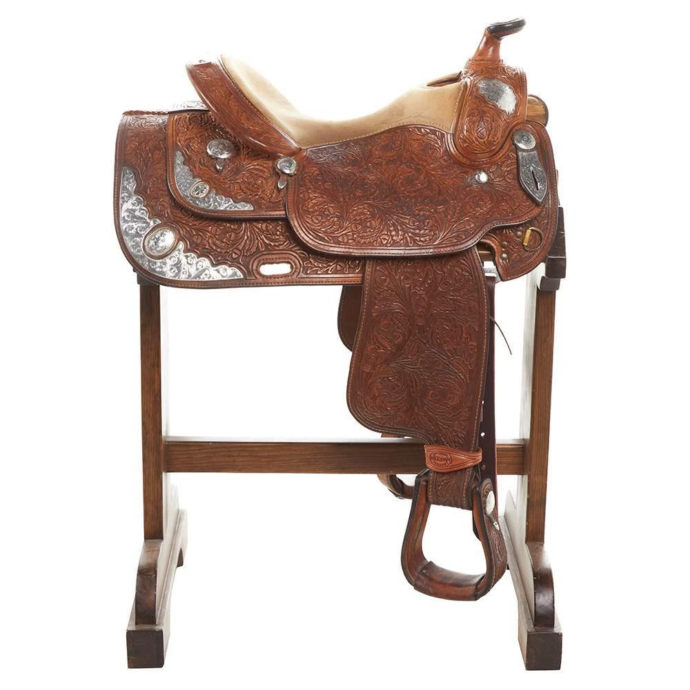 NRS Used 16in Dale Chavez Pleasure Show Saddle - Image 2