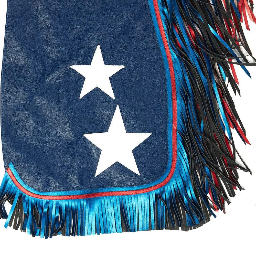 Jerry Beagley Braiding Co. Regular Adult Chap W/Flag - Image 2