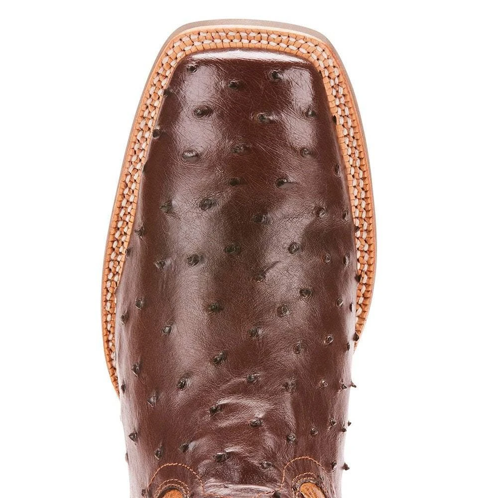 Relentless By Ariat Men's Ariat Relentless Tobacco Full Quill Ostrich 13in. Cowboy Boots - Image 5