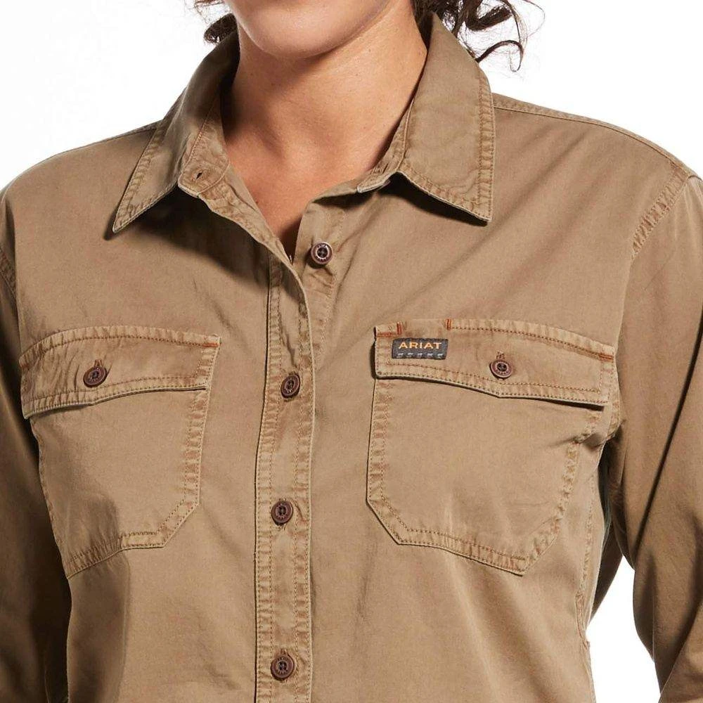 Ariat Women's Rebar Washed Twill Work Shirt - Image 3