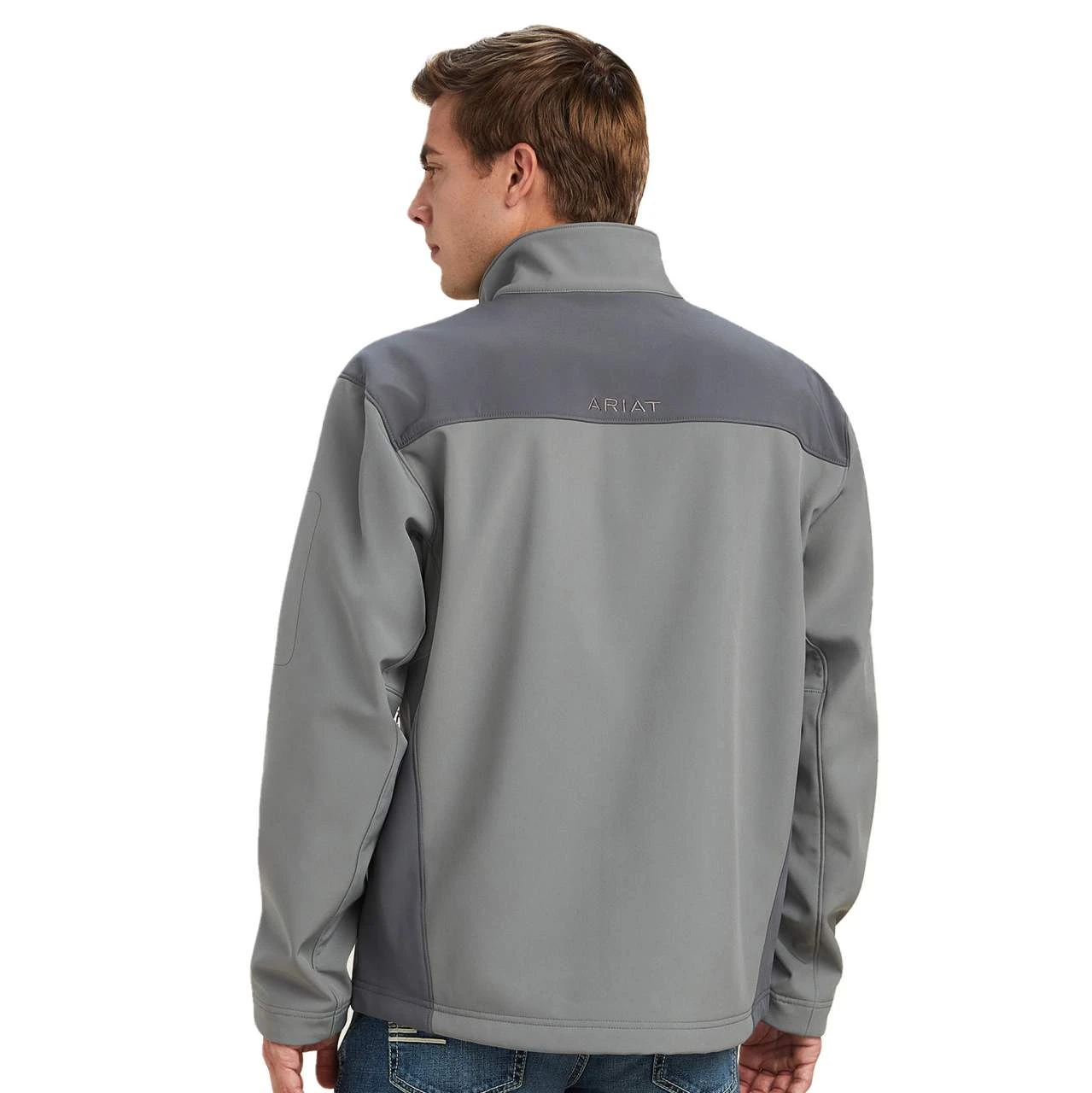 Ariat Men's Vernon 2.0 Jetty Gray Softshell Jacket - Image 2