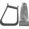 NRS Angled Engraved 3in Roper Stirrup
