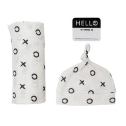 Mary Meyer Corporation Hat And Swaddle Set-XO