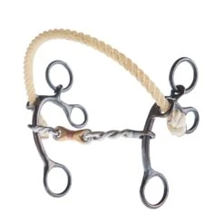 Dutton Bits Combination Hackamore Twisted Wire Bit