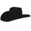Jw Brooks Custom Hats B Black 50X 4 1/2in. Brim Open Crown Felt Cowboy Hat