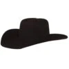 Jw Brooks Custom Hats 100X Black 4 1/4` Brim Felt Hat