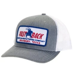 Fast Back Heather/White Retro Patch Cap