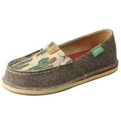 Twisted X Kids Slip On Cactus Print Loafer