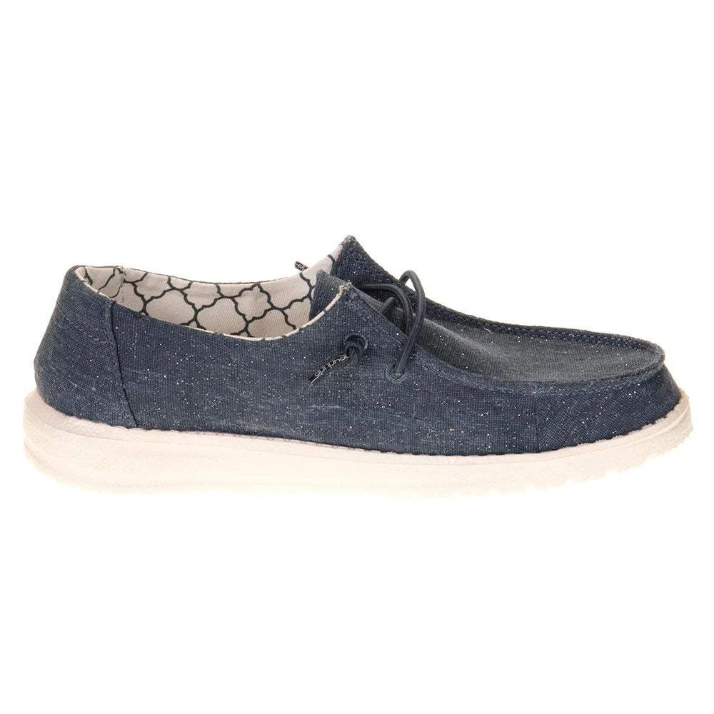 Heydude Youth Hey Dude Wendy Sparkling Denim Casual Shoe - Image 4