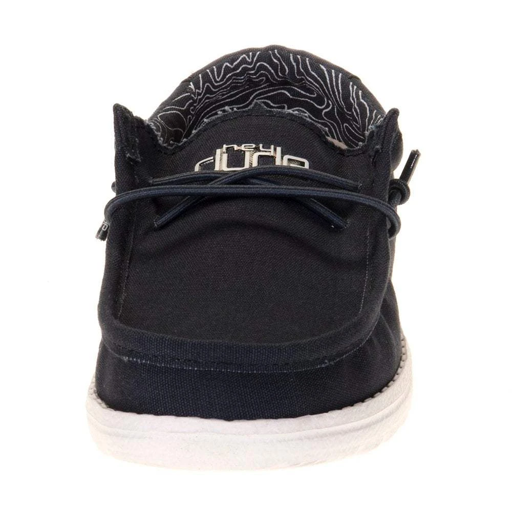 Heydude Youth Hey Dude Wally Navy Casual Shoe - Image 2