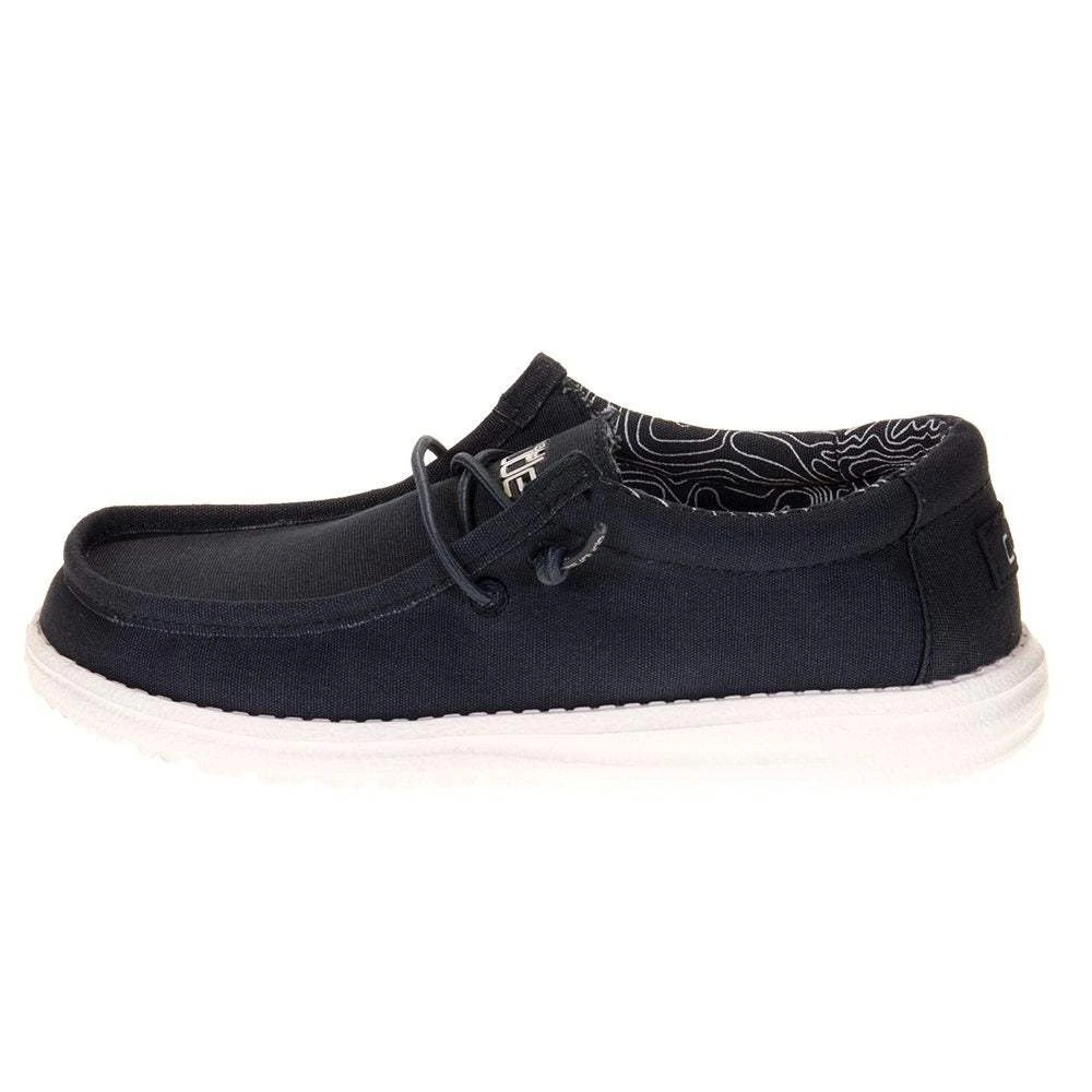Heydude Youth Hey Dude Wally Navy Casual Shoe - Image 3