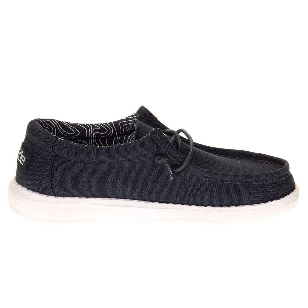 Heydude Youth Hey Dude Wally Navy Casual Shoe - Image 5