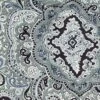 Wyoming Traders Silver/Black Paisley Wild Rag 20inch