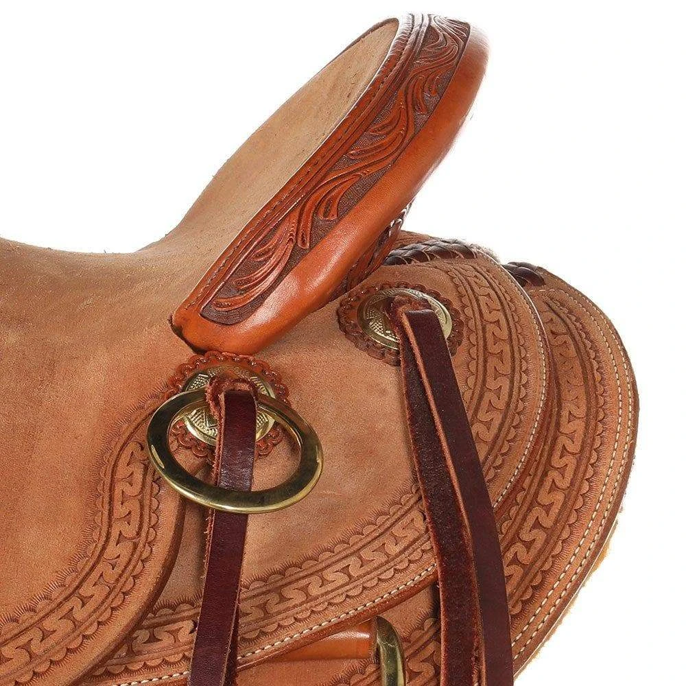 Sheridan Flower 1/3 Breed Youth Saddle - Image 4