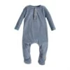 Mud Pie Slate Blue Velour Sleeper
