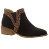 Women's Corkys Crisp Black And Leopard Bootie