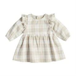 Mud Pie Plaid Dress With Bib