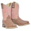 Tin Haul Footwear Youth Cactus Pink Cowgirl Boot