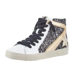 Shu Shop Pia High Top Black Casual Shoe