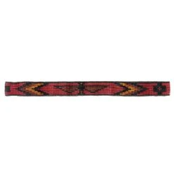 Austin Accent Inc. 7/8in. Beaded Stretch Eagle Black And Red Hat Band