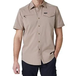 Wrangler Men's ATG By Asymmetrical Ermine Zip Pocket Shirt