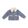 Girl's Mud Pie Denim Sherpa Jacket
