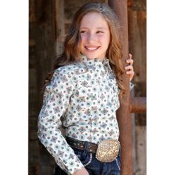 Cruel Denim Girls Medallion Print Shirt