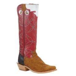 Hondo Enterprises Inc Men's Maple Crazy Horse Roughout Vamp 16in. Red Calf Top