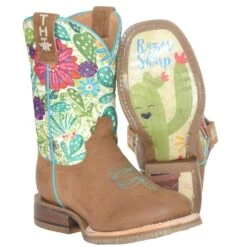 Tin Haul Kids Sparkle Cactus Razor Sharp Sole Boot