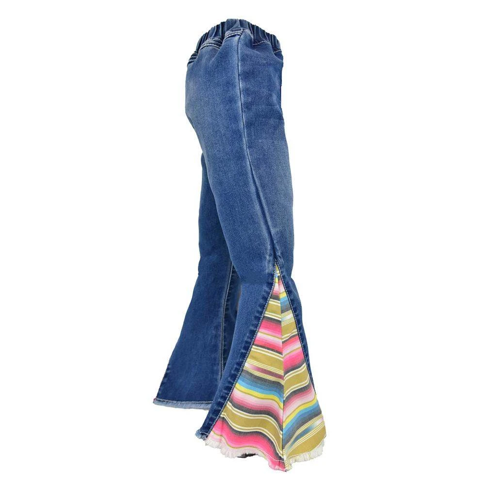 Cowgirl Hardware Girl's Serape Bell Bottom Jean