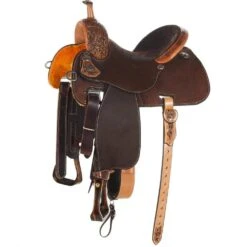 Martin Saddlery Chocolate Crown C 1/8 Breed Barrel Saddle