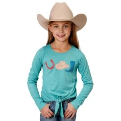 Roper Girl's Scoop Neck Tee