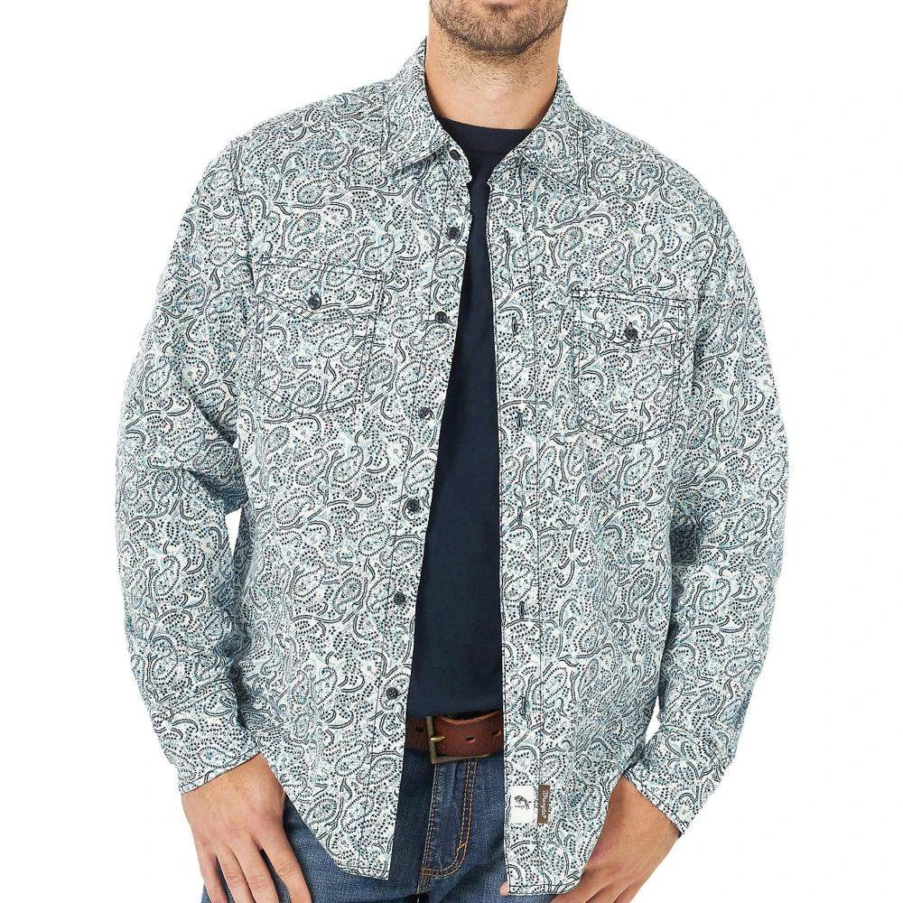 Wrangler Men's Retro Premium Long Sleeve Button Down
