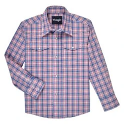Wrangler Boy's Wrinkle Resist Long Sleeve Shirt
