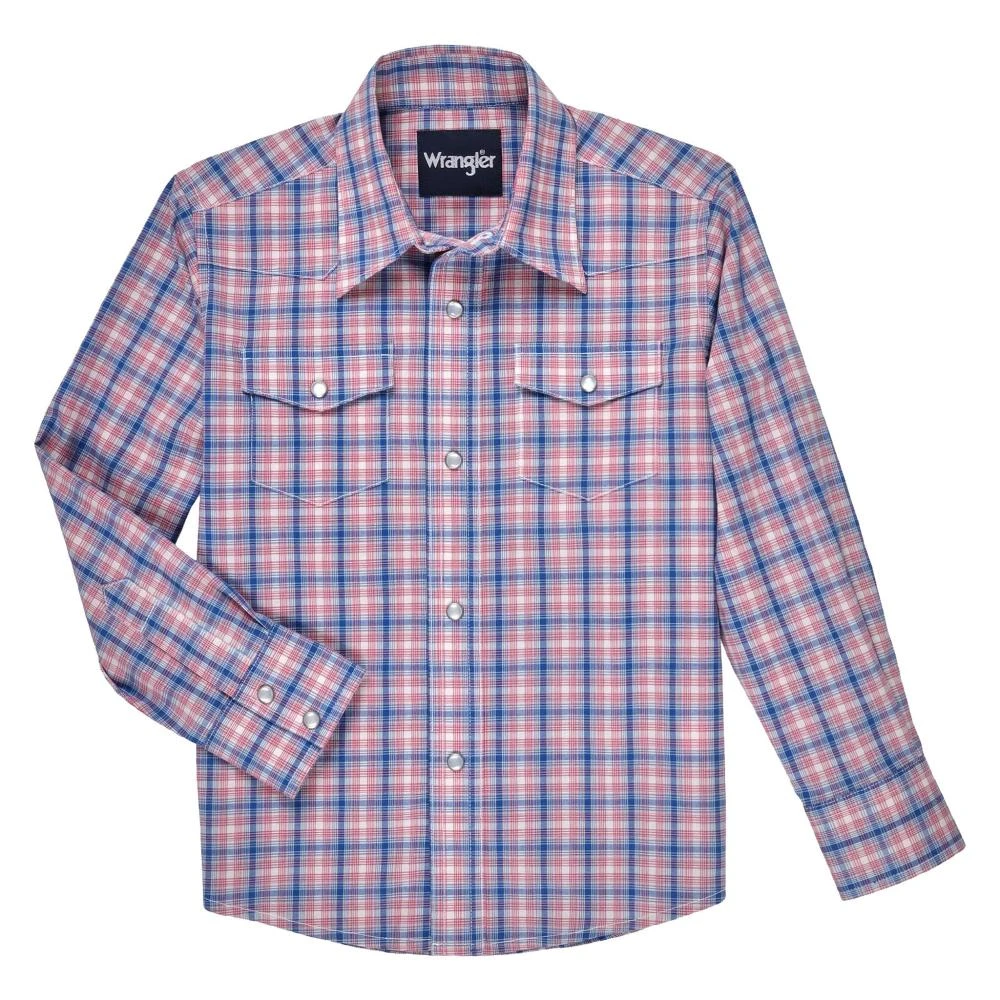 Wrangler Boy's Wrinkle Resist Long Sleeve Shirt