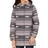 Cruel Girl Aztec Print Hooded Coat