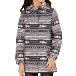 Cruel Girl Aztec Print Hooded Coat