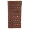 Mens Red Dirt Hat Co Rodeo Wallet Red Southwest Pattern