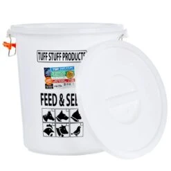 Tuff Stuff Products S Feed And Seed Storage With Locking Lid 17 Gallon