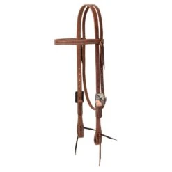 Weaver Leather ProTack Copper Flower Buckle Browband Headstall