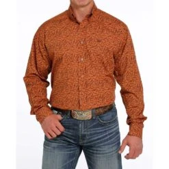 Cinch Men's Geo Print Button Down