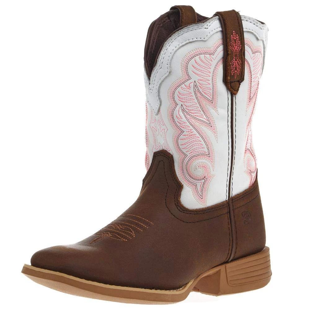 Durango Boots Rebel Pro Kids Trail Brown And White Square Toe Boot