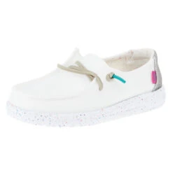 Heydude Youth Hey Dude Wendy Disco White Casual Shoe