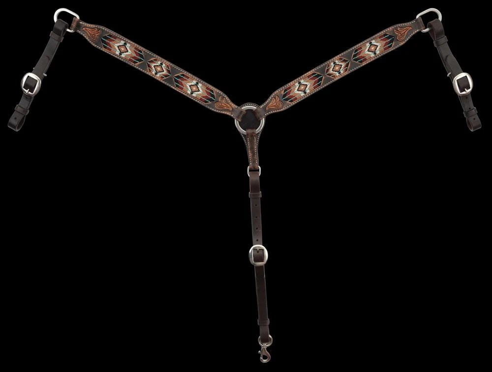Circle Y Saddlery Beaded Southwest Breast Collar