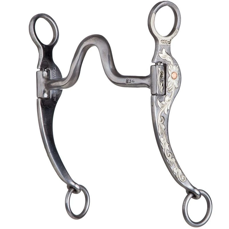 Cowpuncher Floral Cheek Solid Port Bit