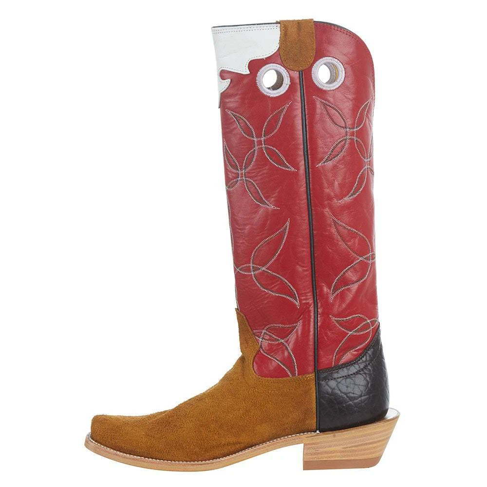 Hondo Enterprises Inc Men's Maple Crazy Horse Roughout Vamp 16in. Red Calf Top - Image 3