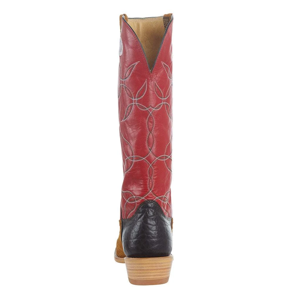 Hondo Enterprises Inc Men's Maple Crazy Horse Roughout Vamp 16in. Red Calf Top - Image 4