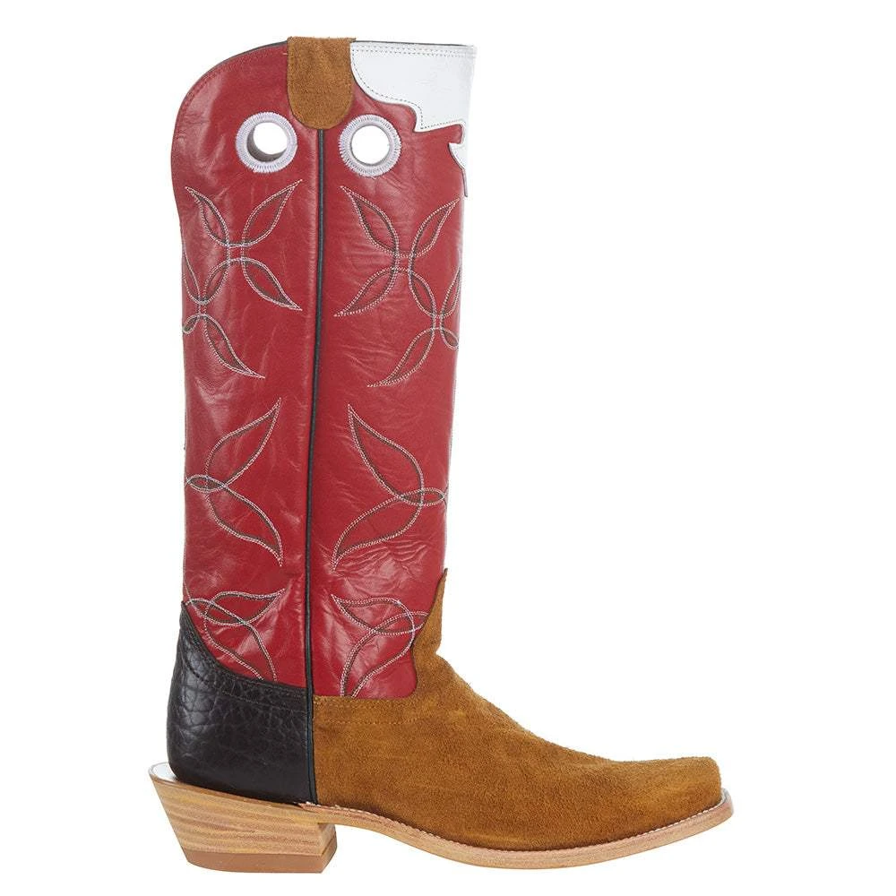 Hondo Enterprises Inc Men's Maple Crazy Horse Roughout Vamp 16in. Red Calf Top - Image 5