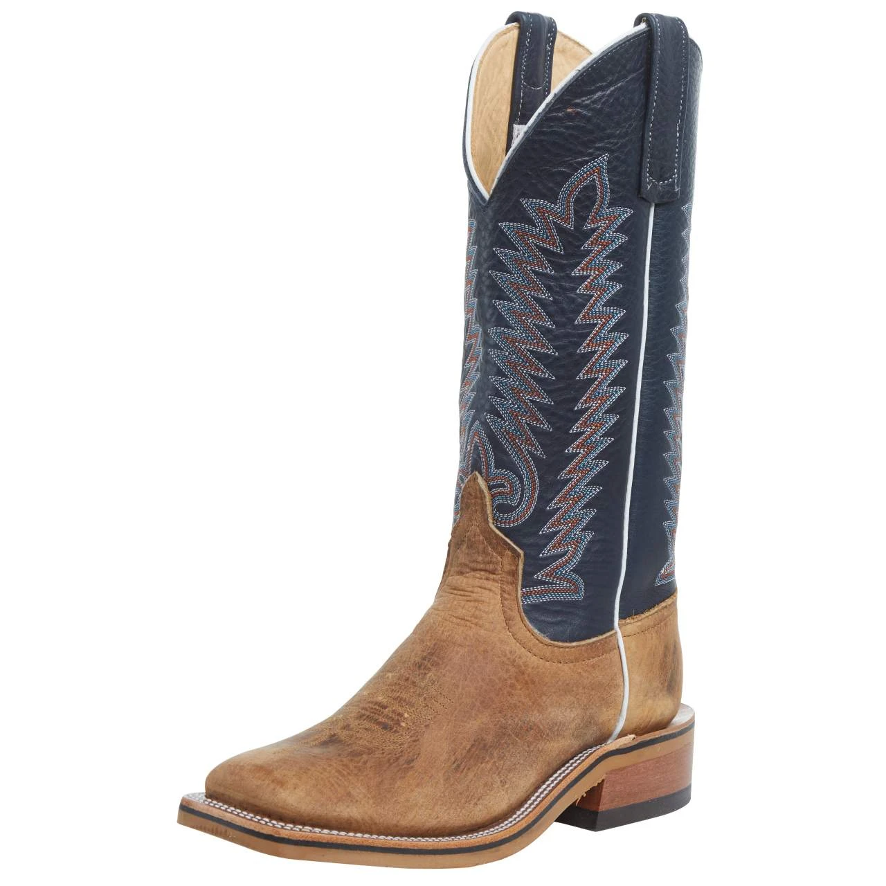 Anderson Bean Men`s RR American Distressed Buffalo 13` Navy Bulldozer Top Boot - Image 2