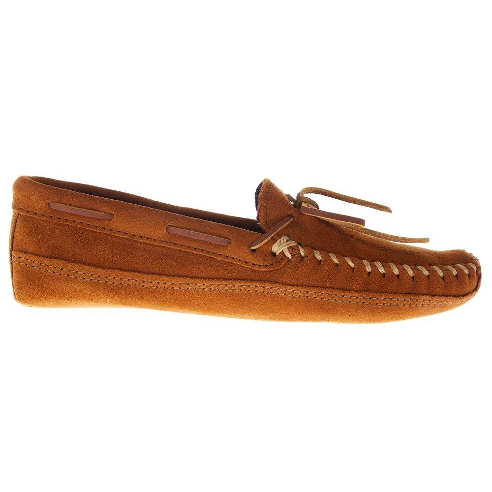 Minnetonka Men's Brown Fleece Lined House Shoe - Image 5
